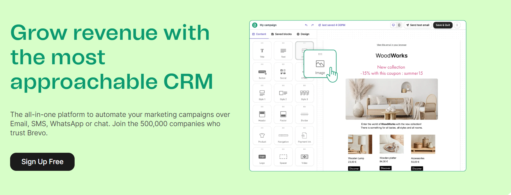 sendinblue crm