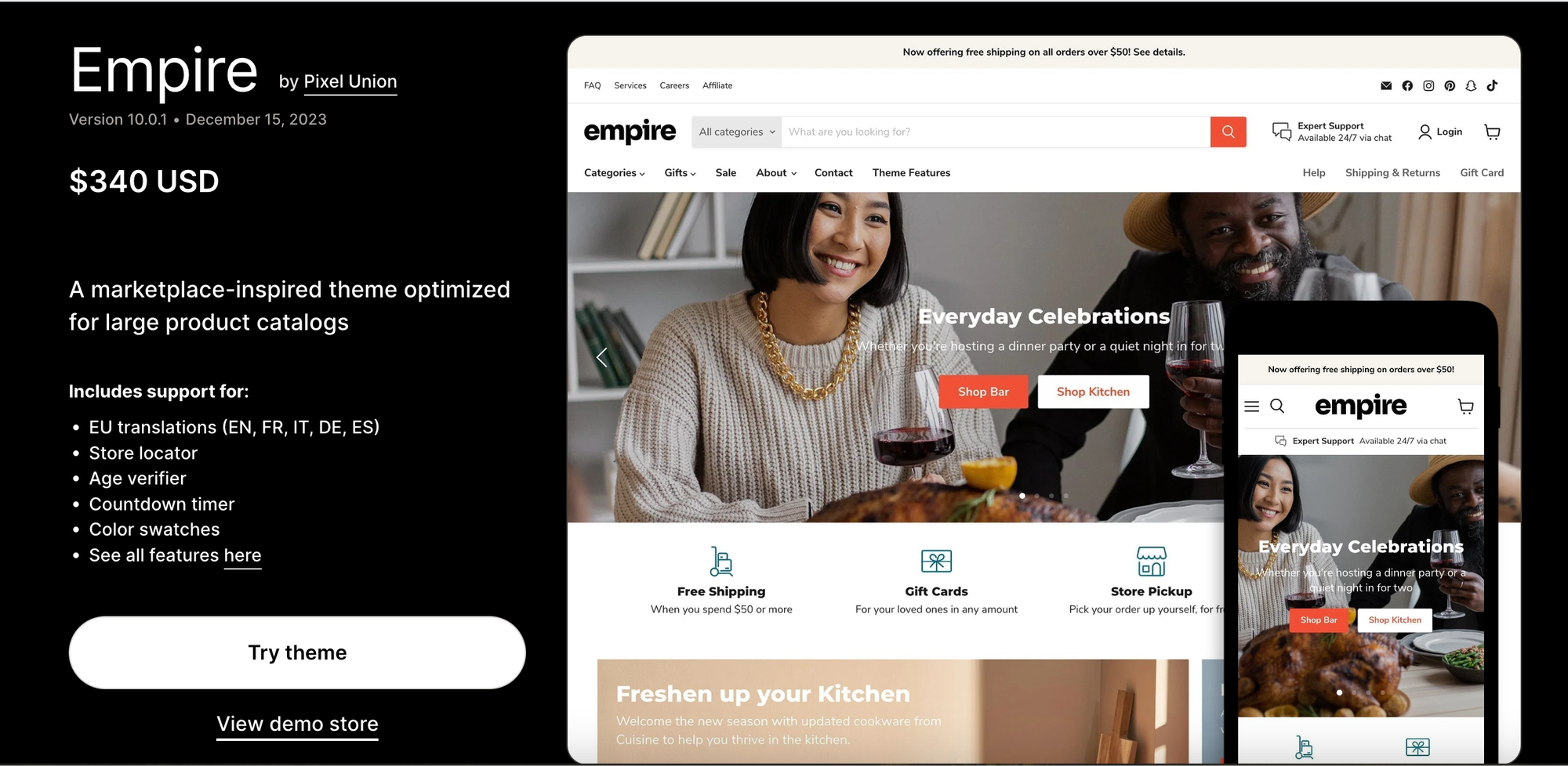 Empire Theme for Shopify