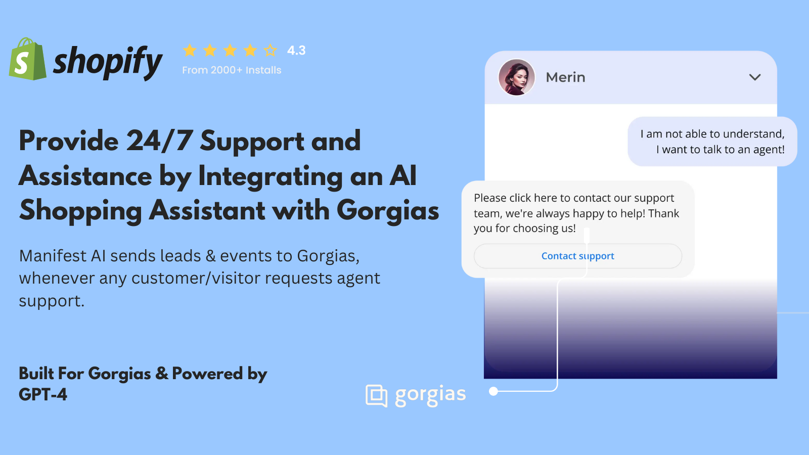 Manifest AI and Gorgias Integration Steps