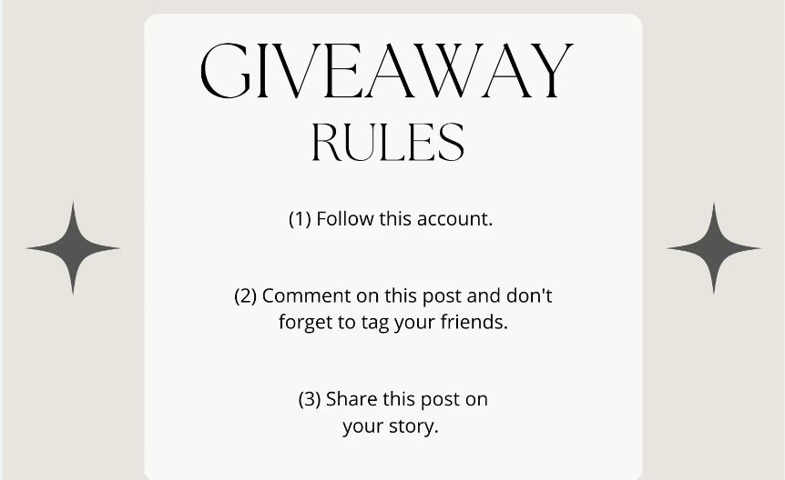 Instagram Giveaway Rules