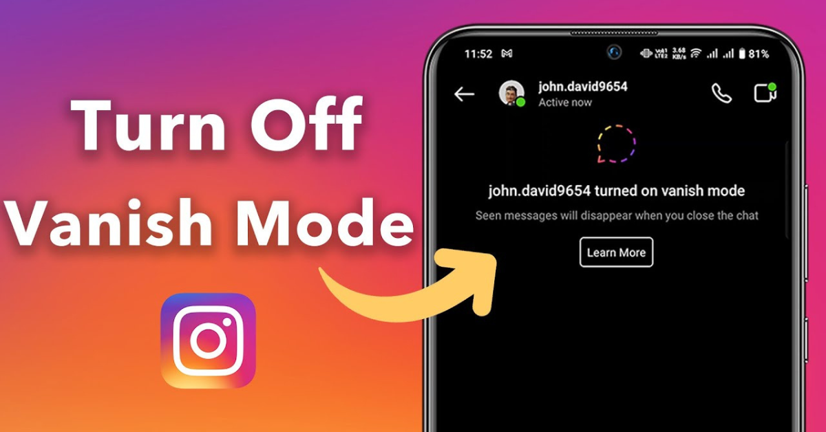 How to turn off vanish mode on instagram in 2024 