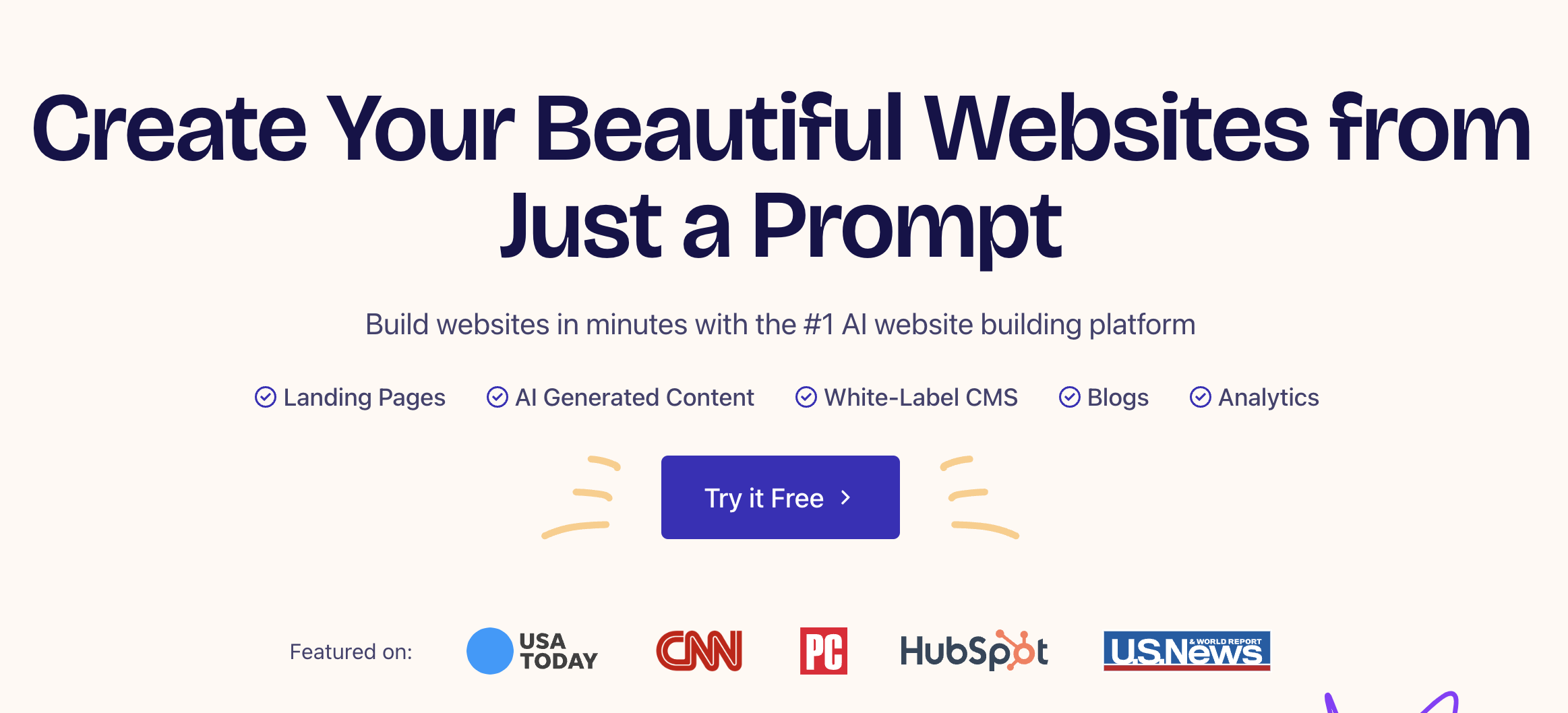 free ai website builder