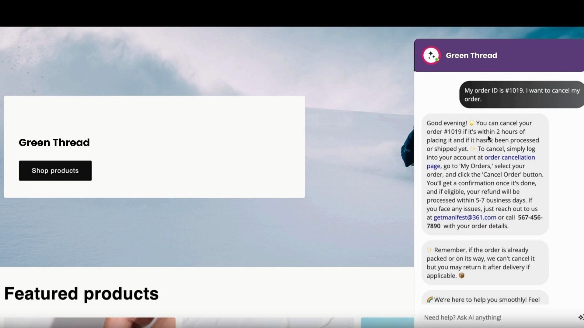 Order Tracking with Smart Delay Messaging