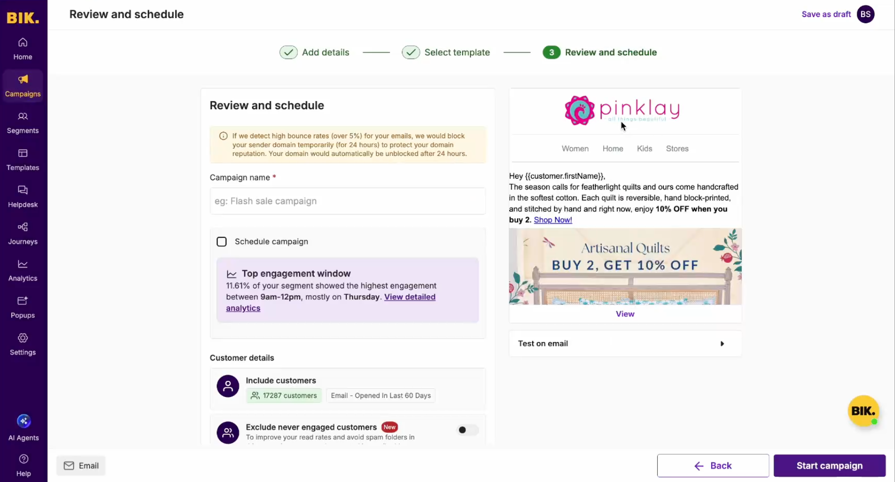 Best Time to Send Campaigns