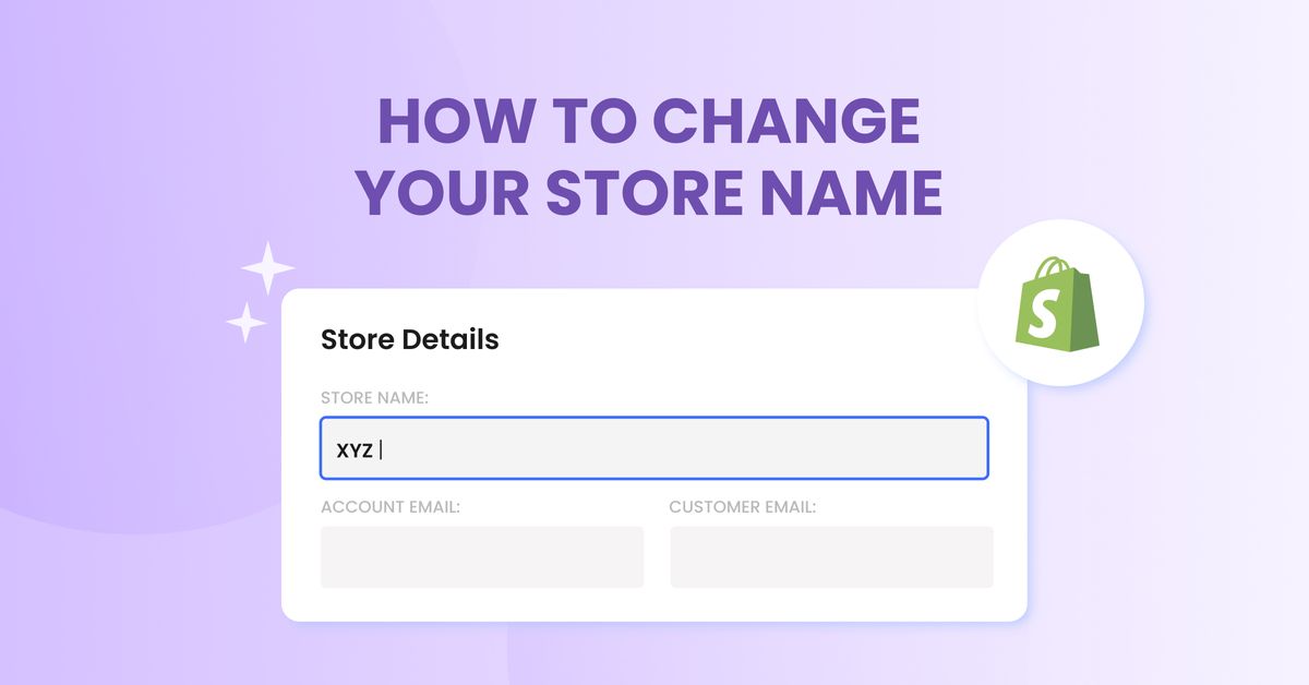 How to change store name on shopify?