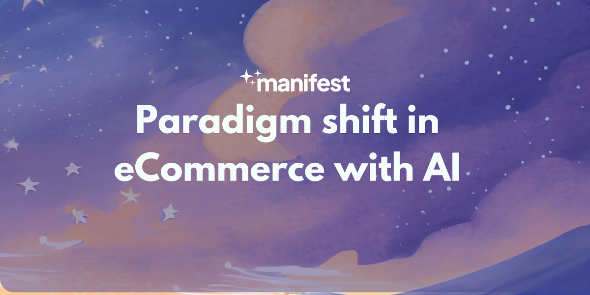 Paradigm shift in eCommerce with AI