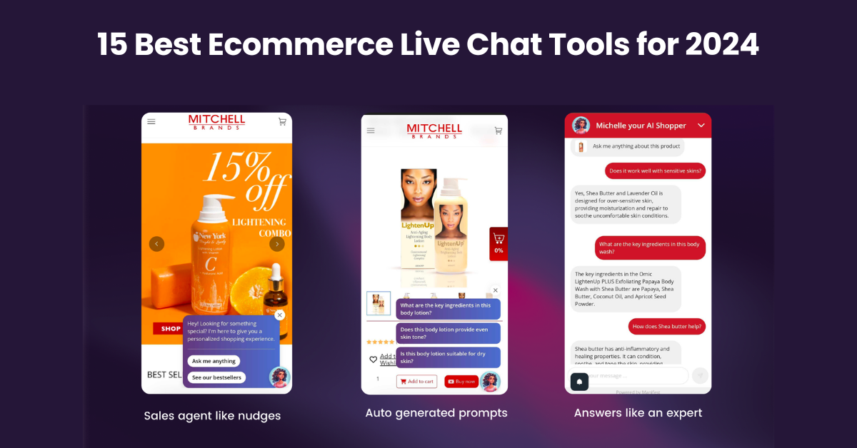 15 Best Ecommerce Live Chat Tools for 2024