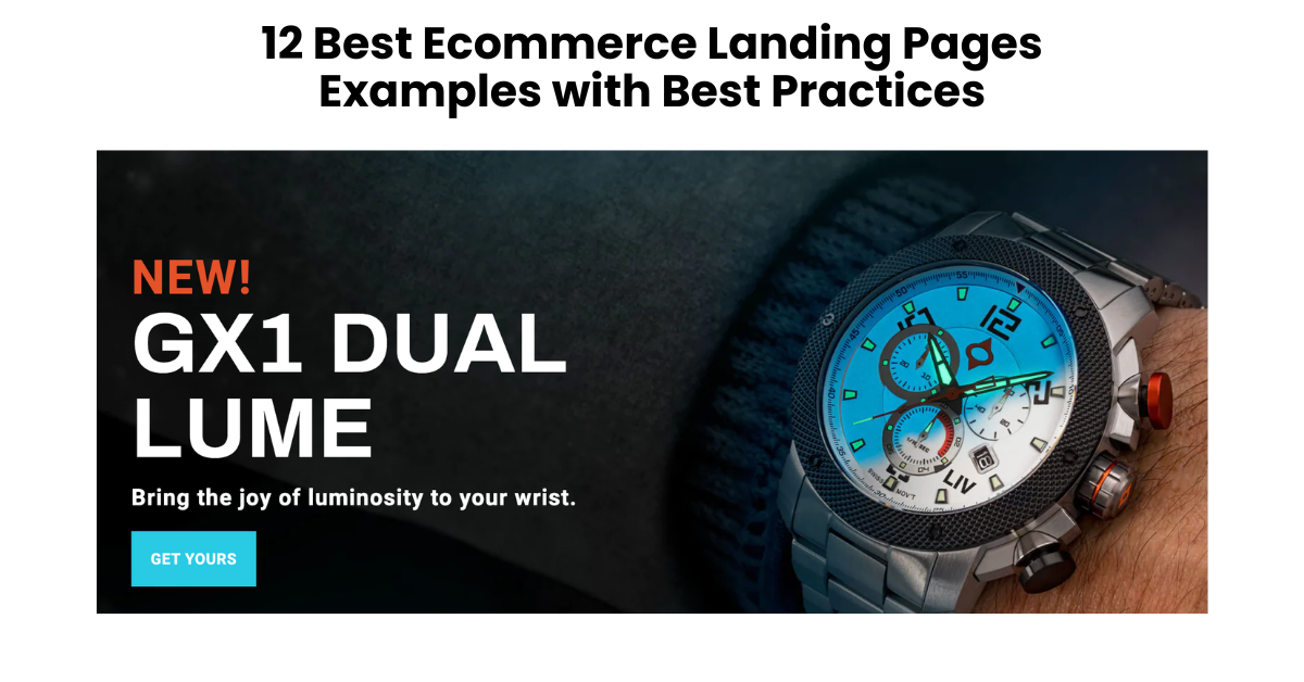 12 Best Ecommerce Landing Pages Examples with Best Practices