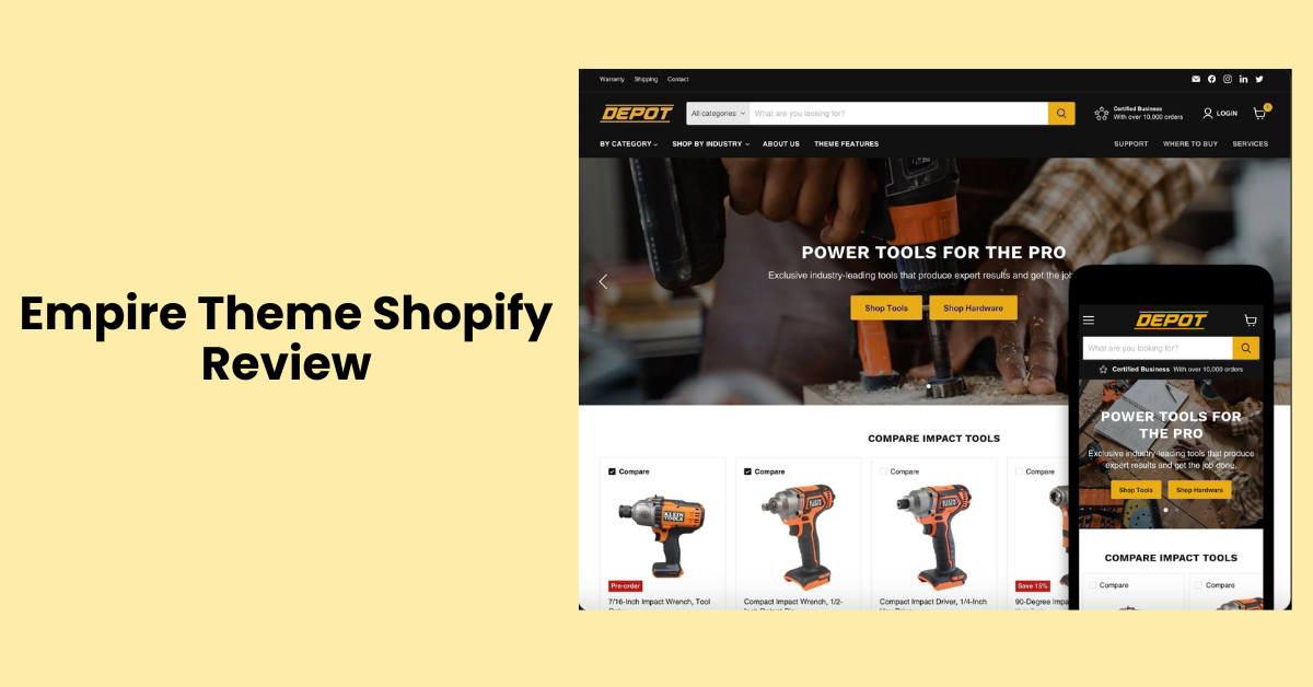 Empire Theme Shopify Review: The Key to E-Commerce Success