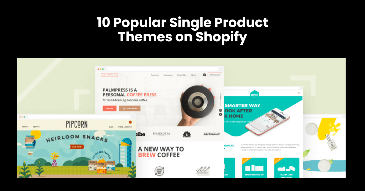 10 Popular Single Product Themes on Shopify