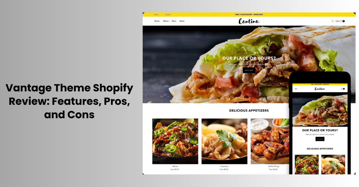 Vantage Theme Shopify Review: Features, Pros, and Cons
