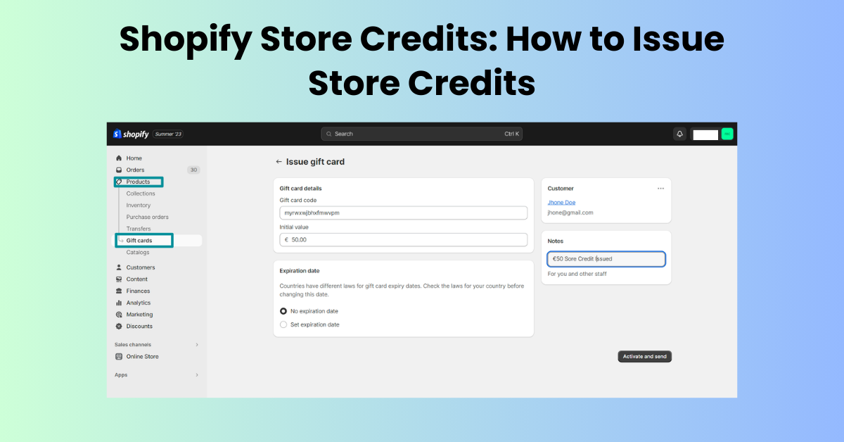 Store Credit Shopify: How to Issue Store Credits