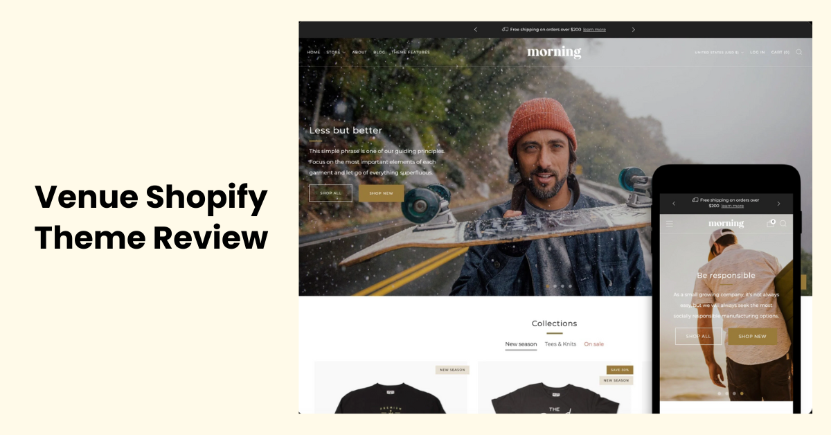 Venue Shopify Theme Review: Features, Pros, and Cons