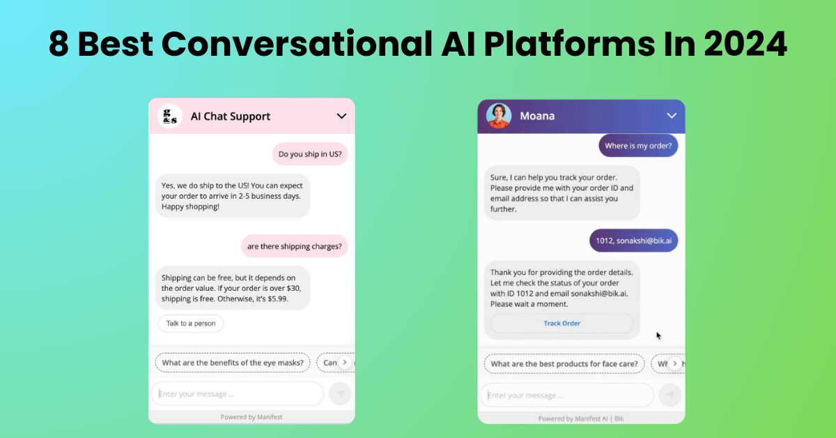 8 Best Conversational AI Platforms In 2024