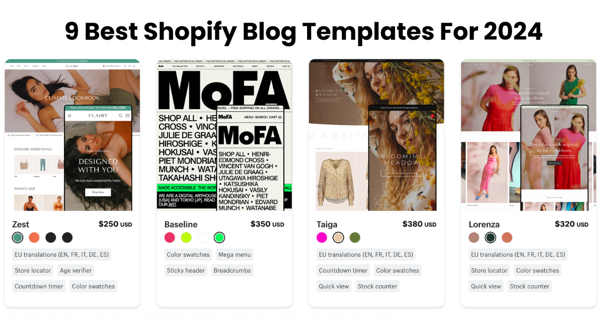 9 Best Shopify Blog Templates For 2024