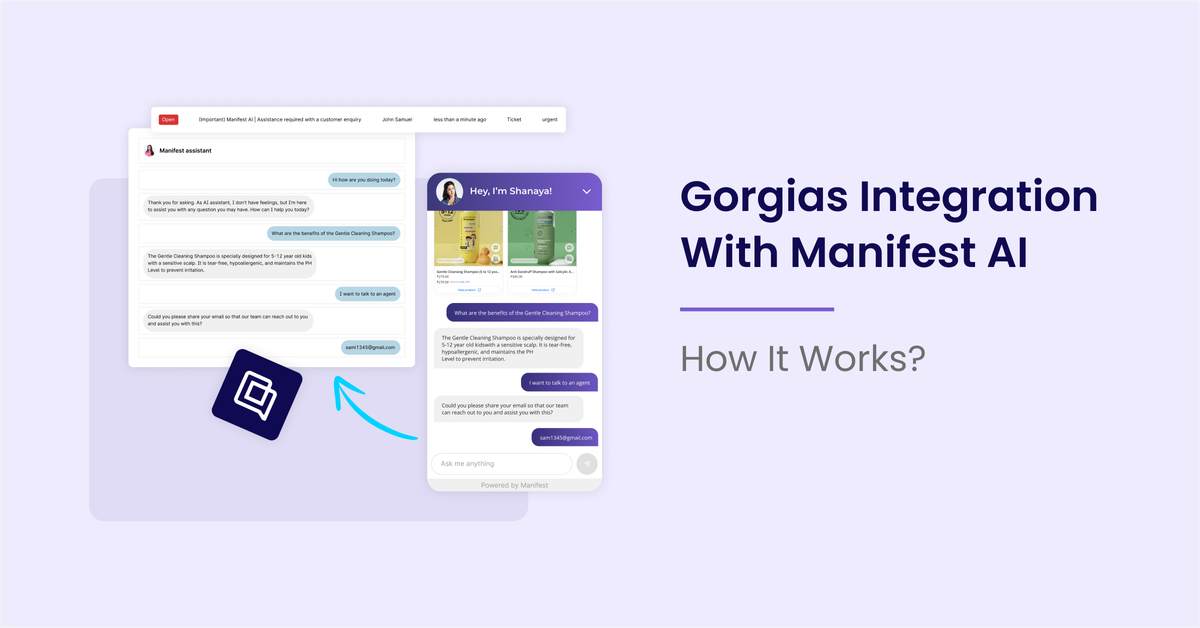 Gorgias AI Integration with Manifest AI: How it Works