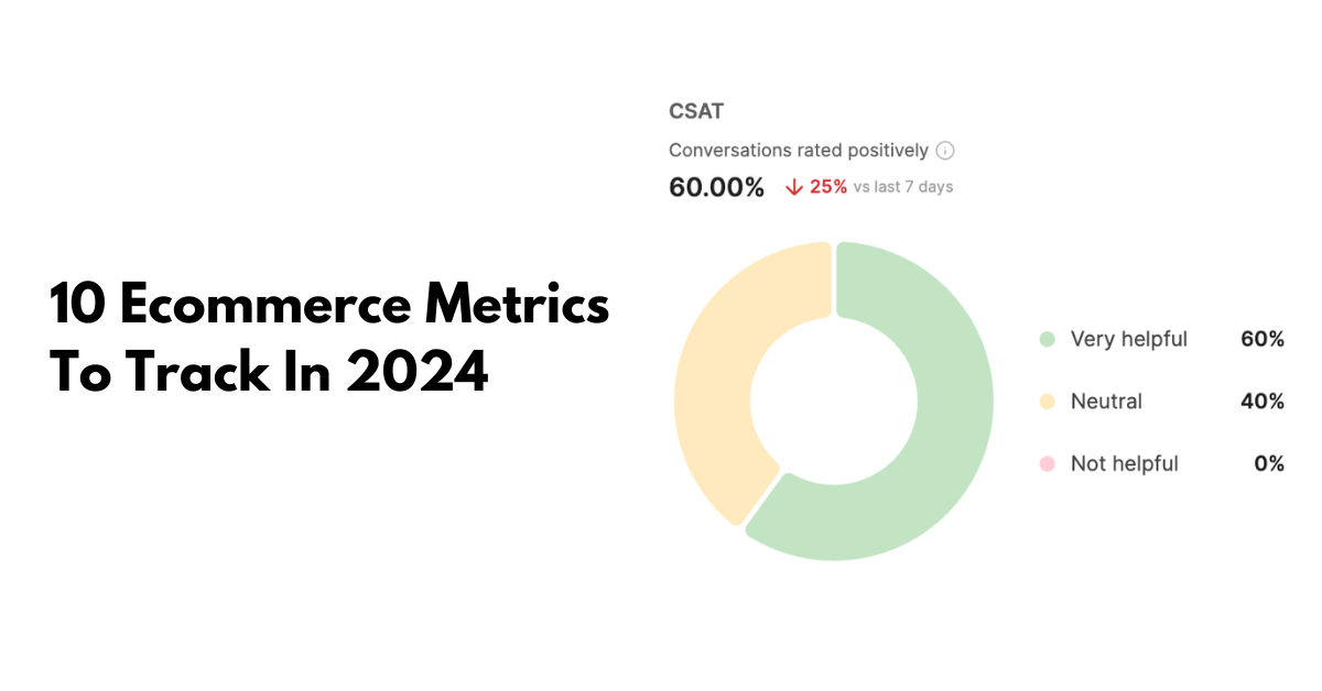 10 Ecommerce Metrics To Track In 2024