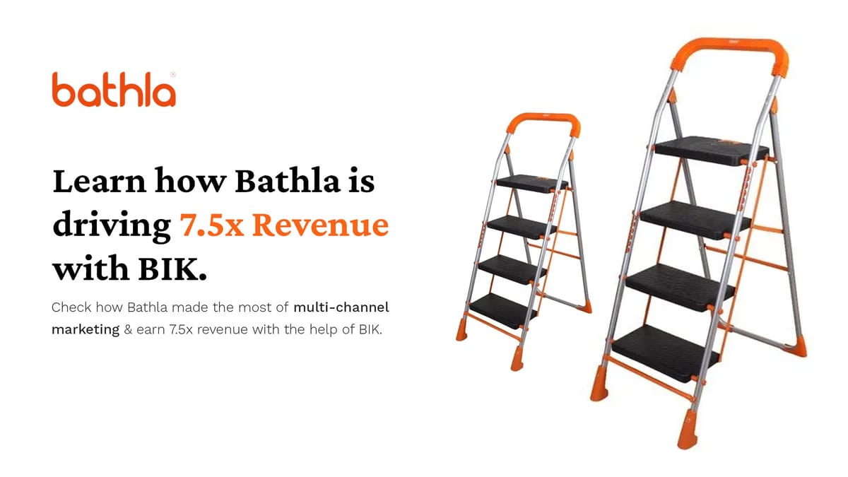 How Bathla drives 7.5X revenue with BIK by using broadcasting and personalized texts on multiple channels