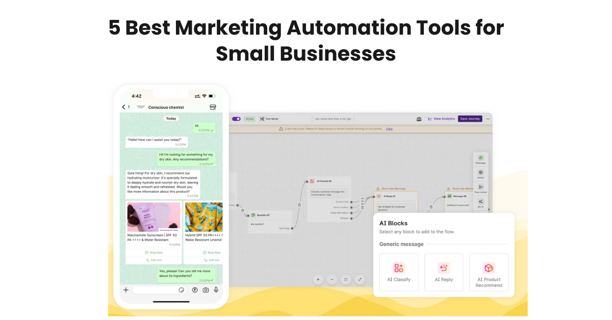 5 Best Marketing Automation Tools for Small Businesses