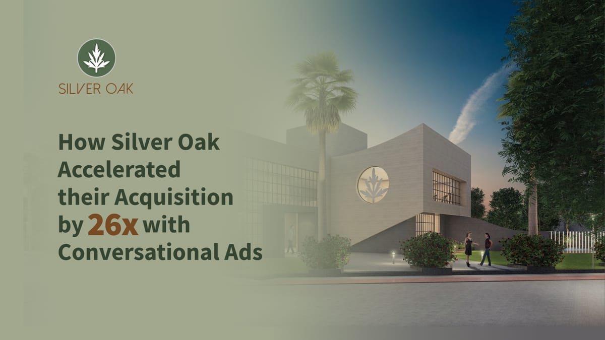 How Does Silver Oak Accelerate its Acquisition by 26x with Conversational Ads Using BIK?
