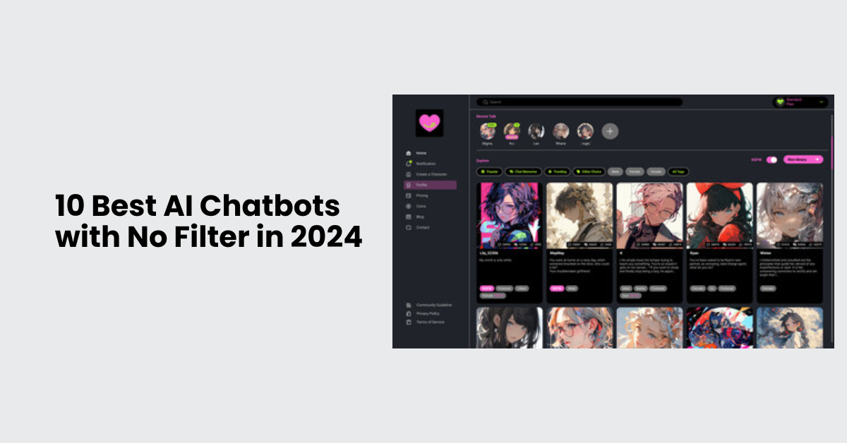 10 Best AI Chatbots with No Filter in 2024