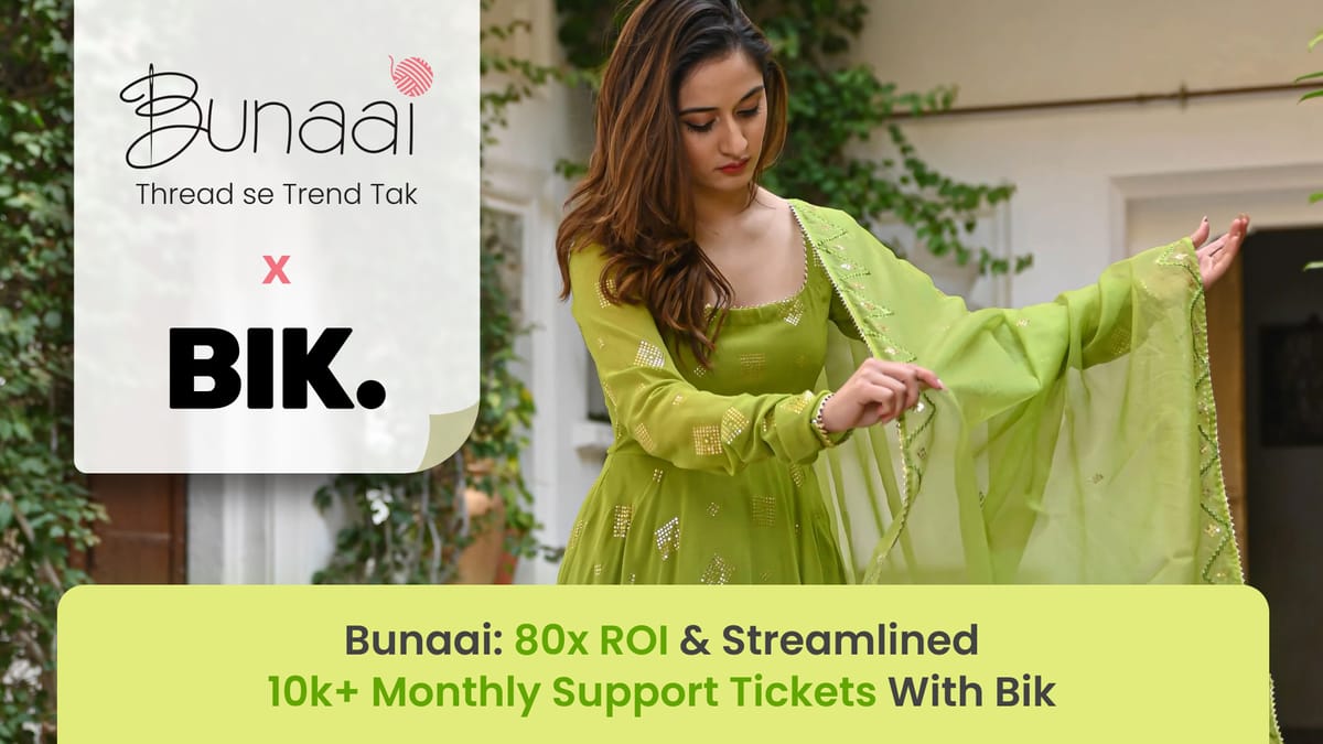 How Bunaai Achieved 80x ROI and Streamlined 10k+ Monthly Support Tickets with BIK.ai