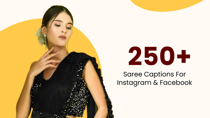 saree captions for instagram