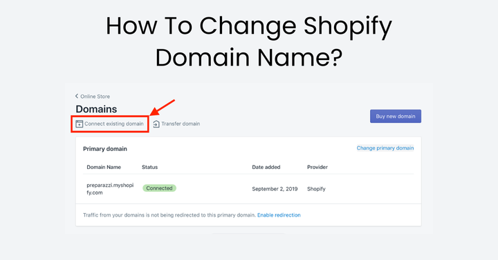 How To Change Shopify Domain Name