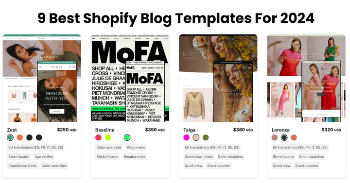 Shopify Blog Templates