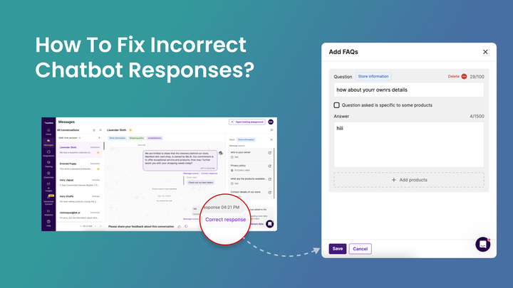 How to Fix Incorrect Chatbot Responses